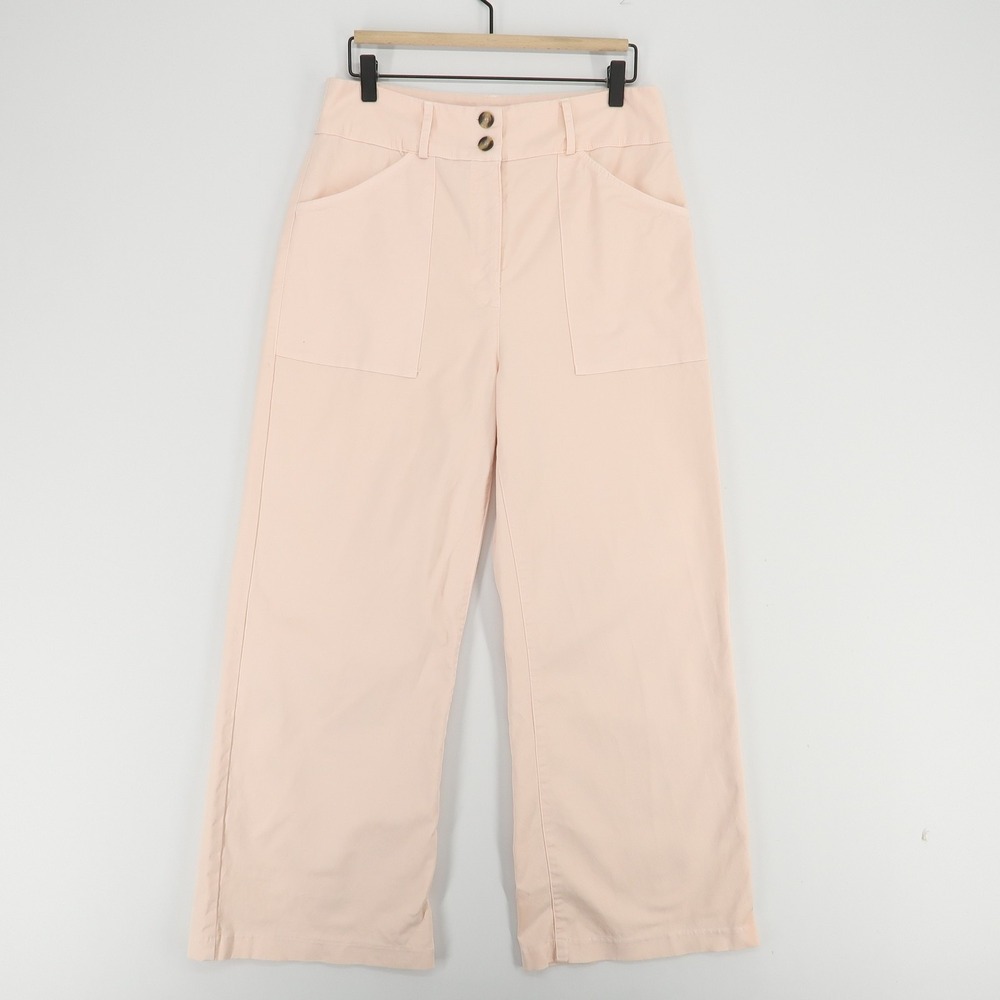 Wide Leg Utility Pants in Light Blush